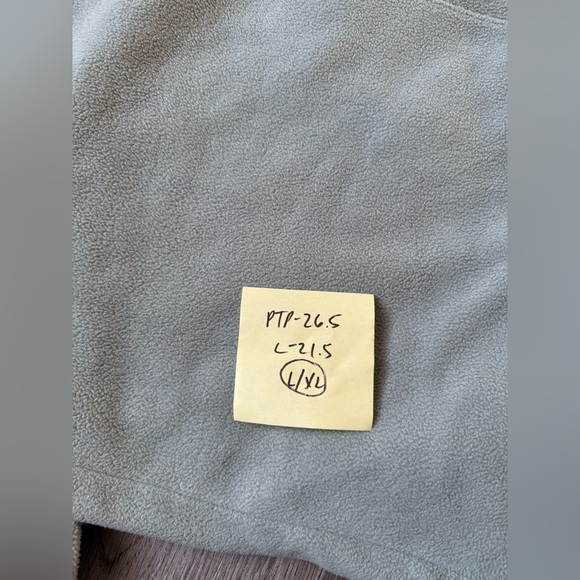 SO Quarter Zip Fleece Pullover Sweatshirt Fuzzy Sherpa Teddy Sage Green L XL - Picture 6 of 7